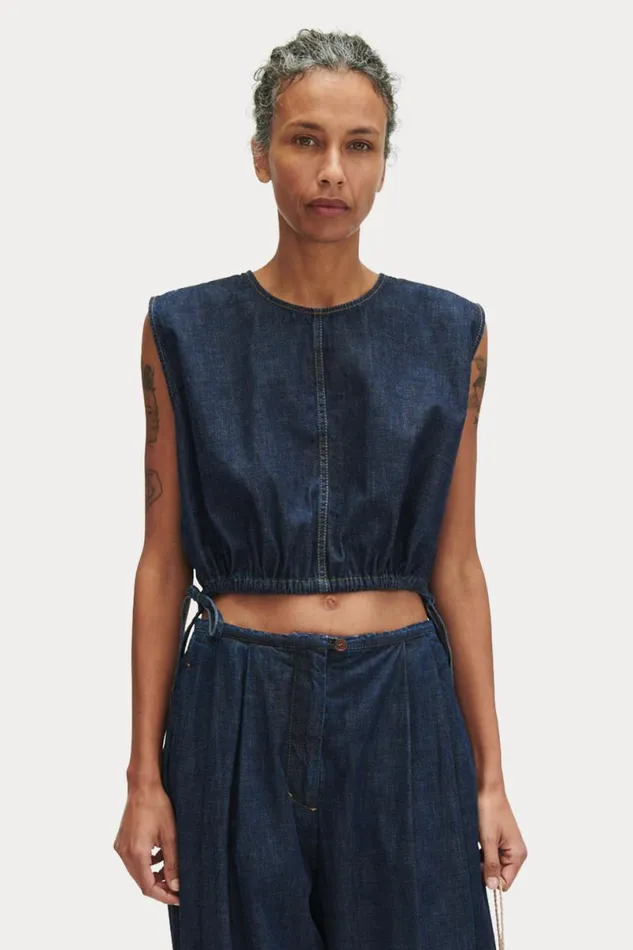 Women Tops Rachel Comey Aires Top Dark Indigo