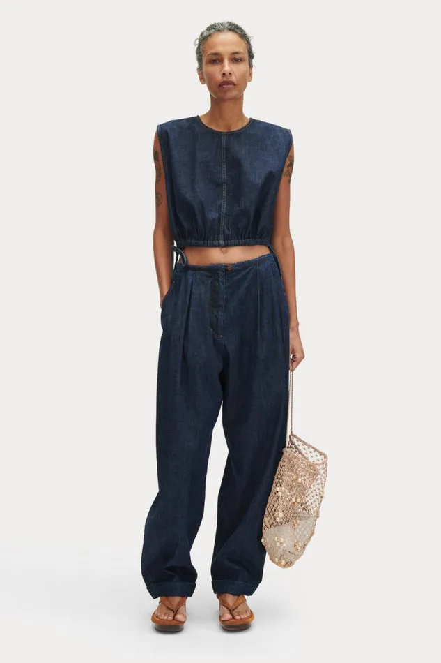 Women Tops Rachel Comey Aires Top Dark Indigo Women Tops Rachel Comey Aires Top Dark Indigo