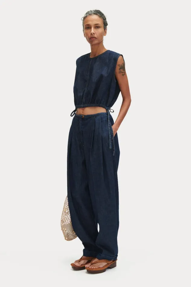 Women Tops Rachel Comey Aires Top Dark Indigo Women Tops Rachel Comey Aires Top Dark Indigo
