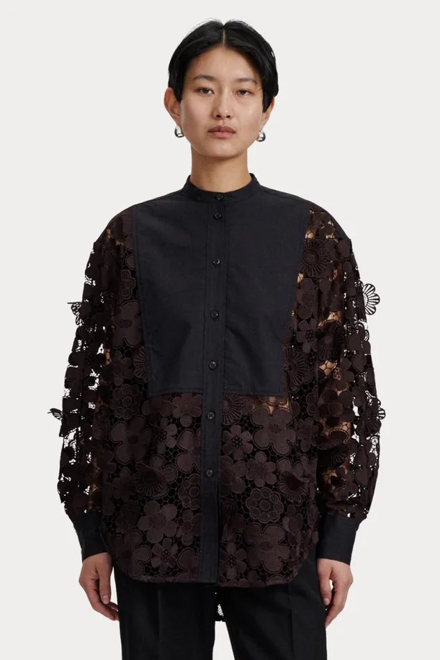 Women Tops Rachel Comey Myra Top Dark Brown Women Tops Rachel Comey Myra Top Dark Brown
