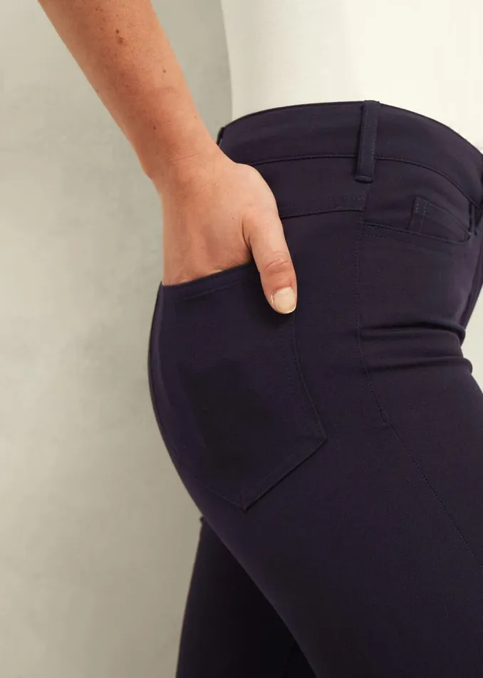 Women Trousers Hobbs Amanda Skinny Jeans True Navy