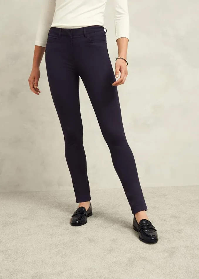 Women Trousers Hobbs Amanda Skinny Jeans True Navy