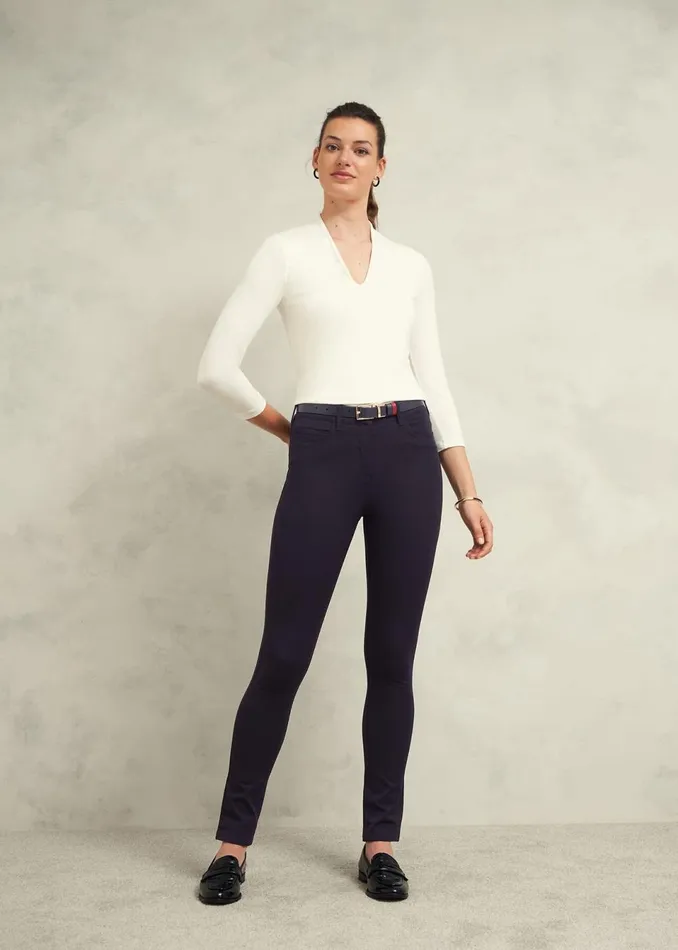 Women Trousers Hobbs Amanda Skinny Jeans True Navy