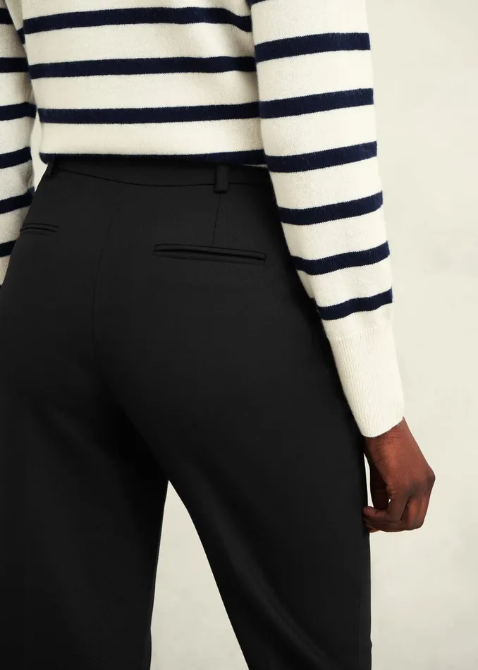 Women Trousers Hobbs Gerrie Straight Trousers Black