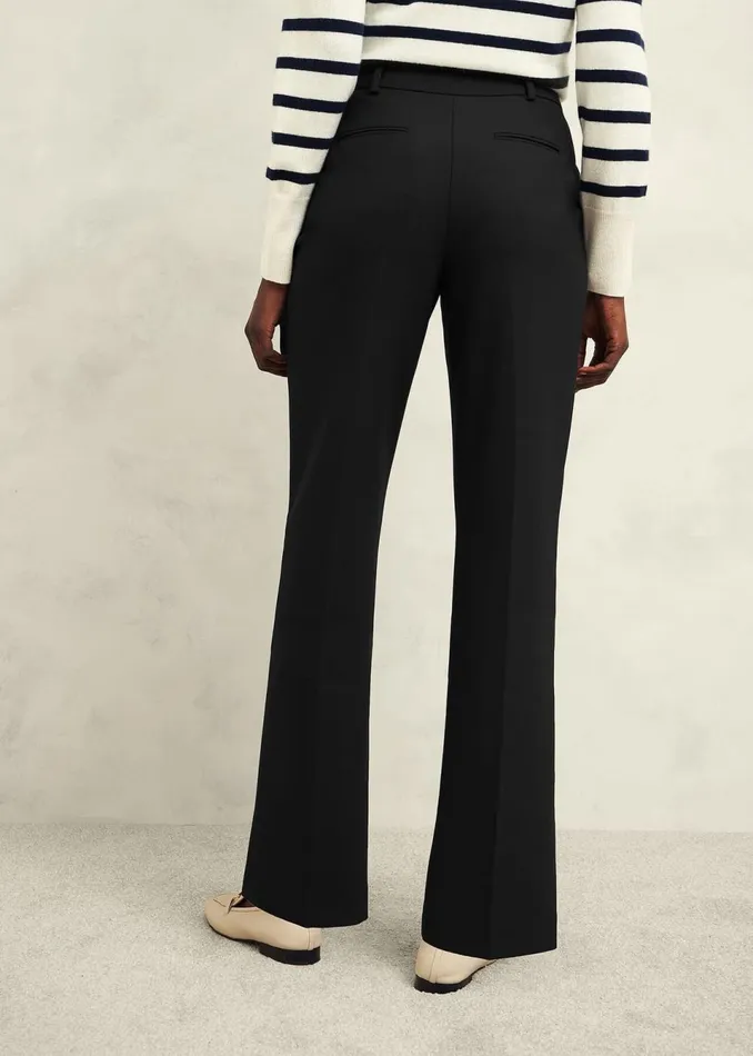 Women Trousers Hobbs Gerrie Straight Trousers Black
