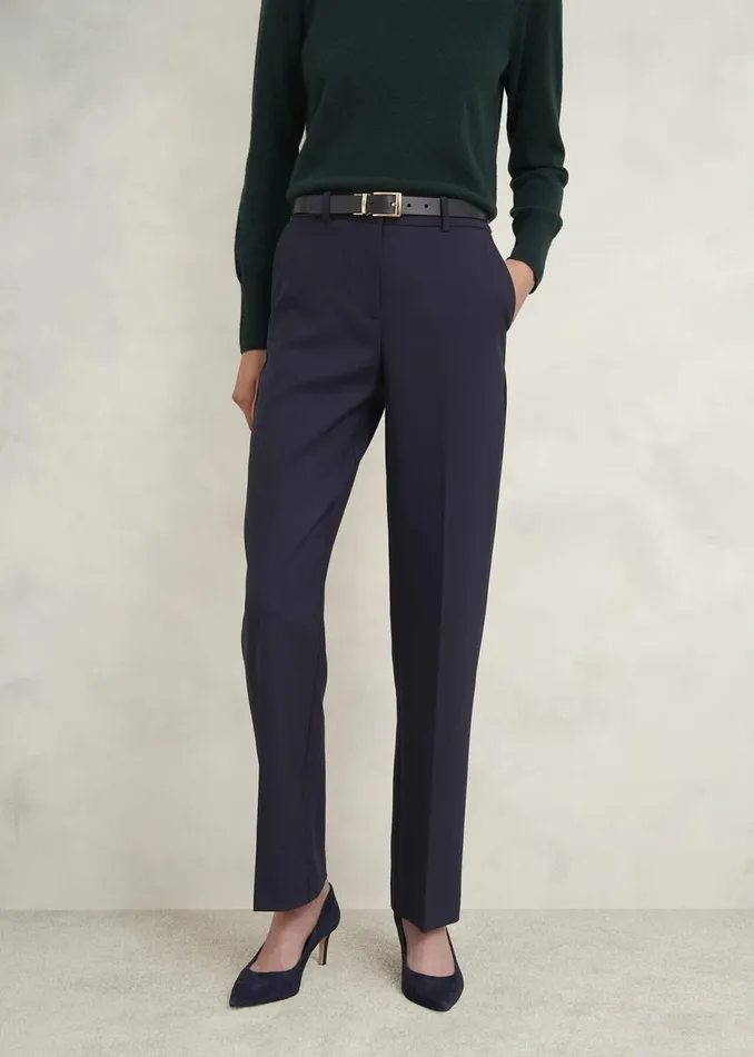Women Trousers Hobbs Petite Gerrie Trousers Navy