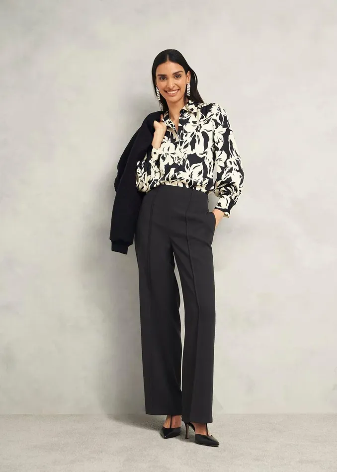 Women Trousers Hobbs Tessington Trousers Black