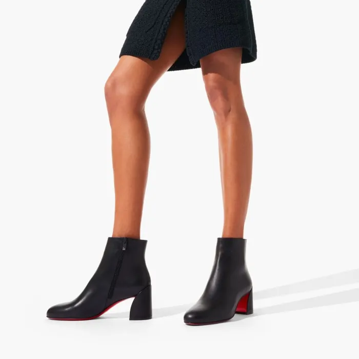 Women Turela 55 Mm Low Boots 8211 Calf Leather 8211 Black Christian Louboutin Boots