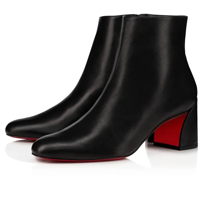 Women Turela 55 Mm Low Boots 8211 Calf Leather 8211 Black Christian Louboutin Boots