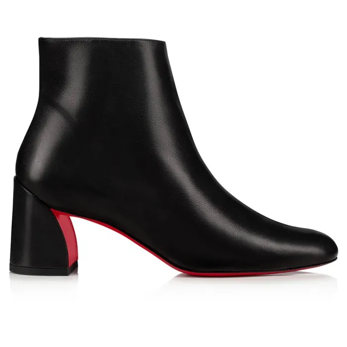 Women Turela 55 Mm Low Boots 8211 Calf Leather 8211 Black Christian Louboutin Boots