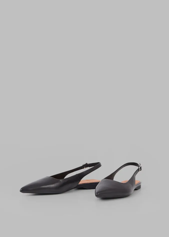 Women Vagabond Hermine Slingbacks 8211 Black The Frankie Shop