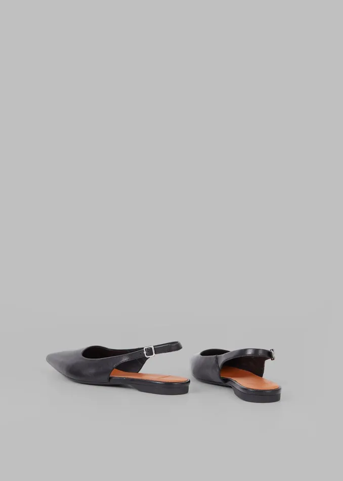 Women Vagabond Hermine Slingbacks 8211 Black The Frankie Shop
