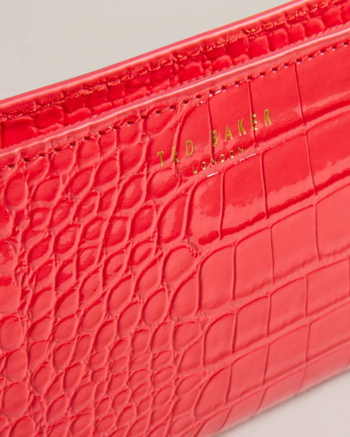 Women VALENNE 8211 Large Croc Effect Purse Coral Ted Baker Purses and Cardholders Women VALENNE 8211 Large Croc Effect Purse Coral Ted Baker Purses and Cardholders