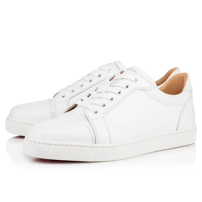 Women Vieira Sneakers 8211 Calf Leather 8211 Bianco Christian Louboutin Sneakers