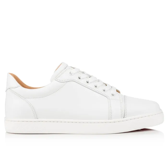 Women Vieira Sneakers 8211 Calf Leather 8211 Bianco Christian Louboutin Sneakers