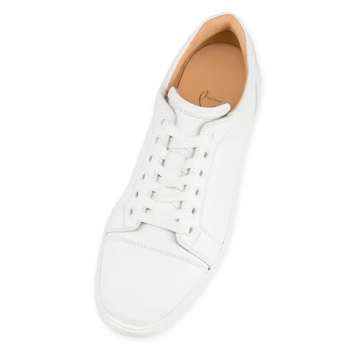 Women Vieira Sneakers 8211 Calf Leather 8211 Bianco Christian Louboutin Sneakers