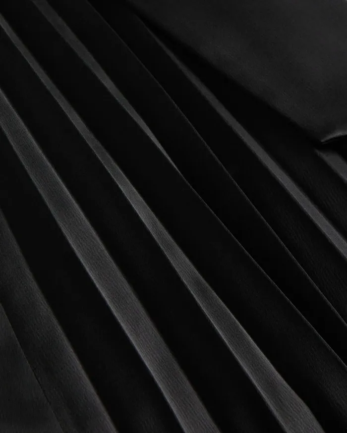 Women WIILOWW 8211 Racer Bodice Dress With Belted Satin Skirt Black Ted Baker Dresses Women WIILOWW 8211 Racer Bodice Dress With Belted Satin Skirt Black Ted Baker Dresses