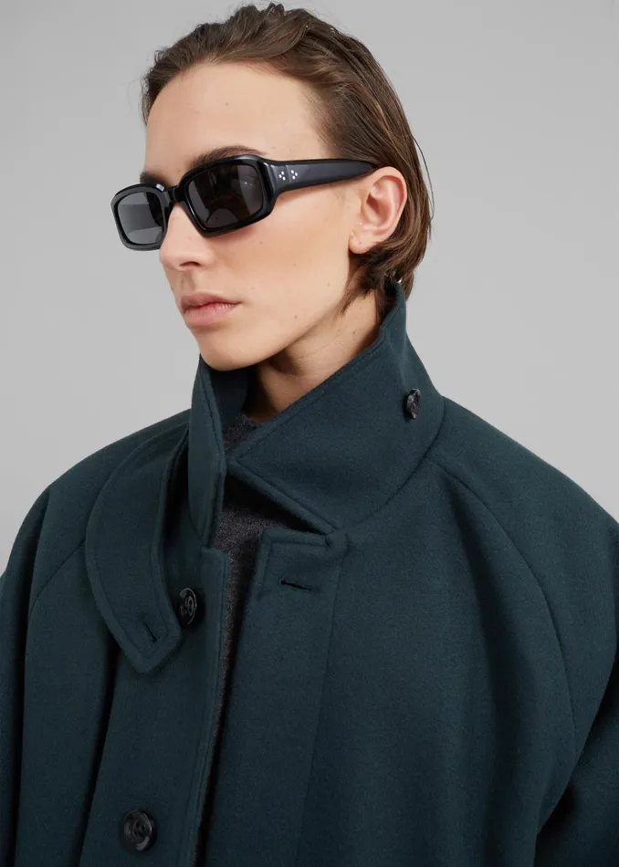 Women Winifred Coat 8211 Deep Teal The Frankie Shop Outerwear