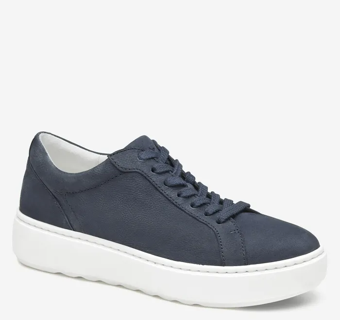 Women Women8217s Shoes Johnston and Murphy Cammie LaceUp Navy Tumbled Nubuck