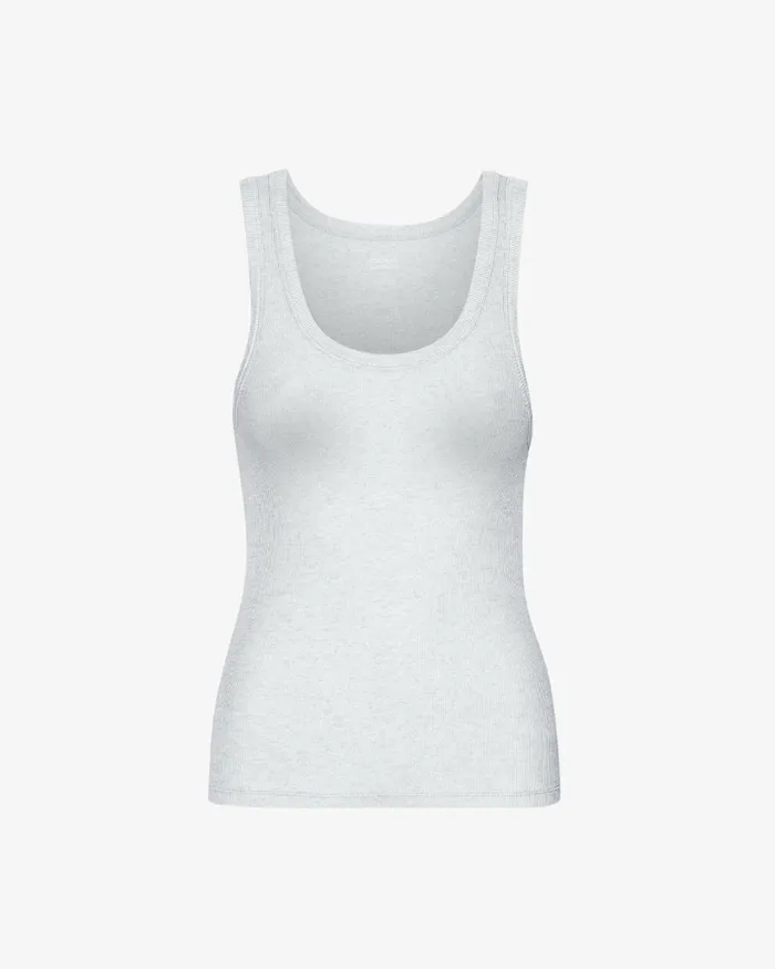 Women Women Organic Rib Tank Top Snow Melange Colorful Standard Tank Tops