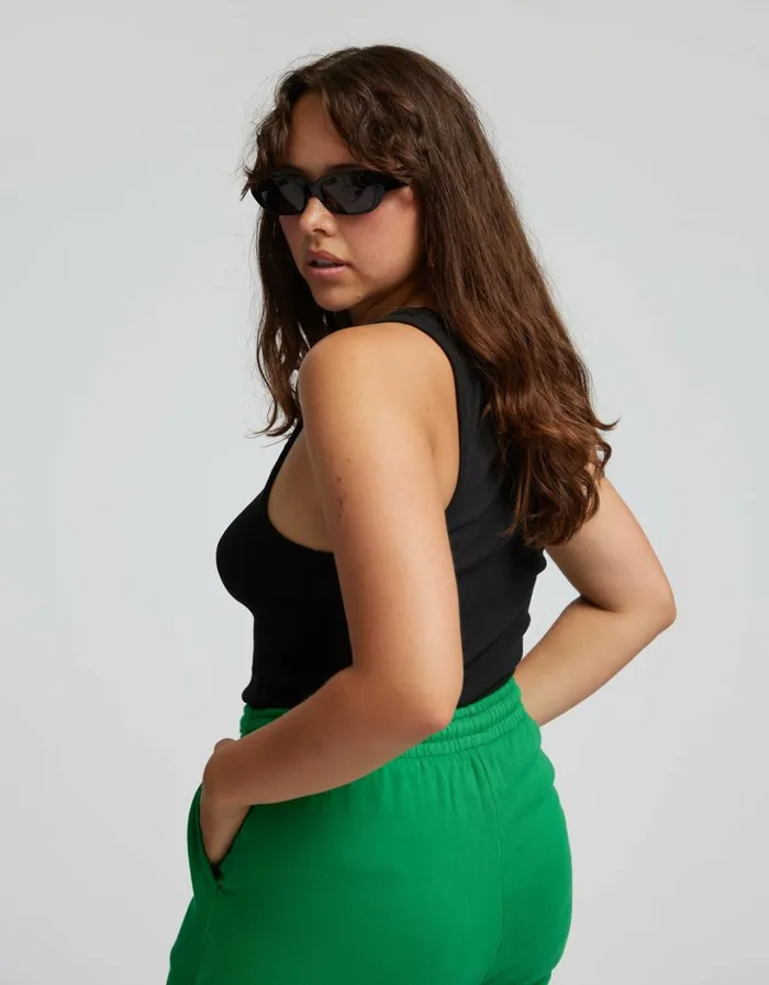 Women Women Organic Rib Tank Top Snow Melange Colorful Standard Tank Tops