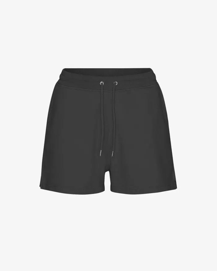 Women Women Organic Sweatshorts Deep Black Colorful Standard Shorts