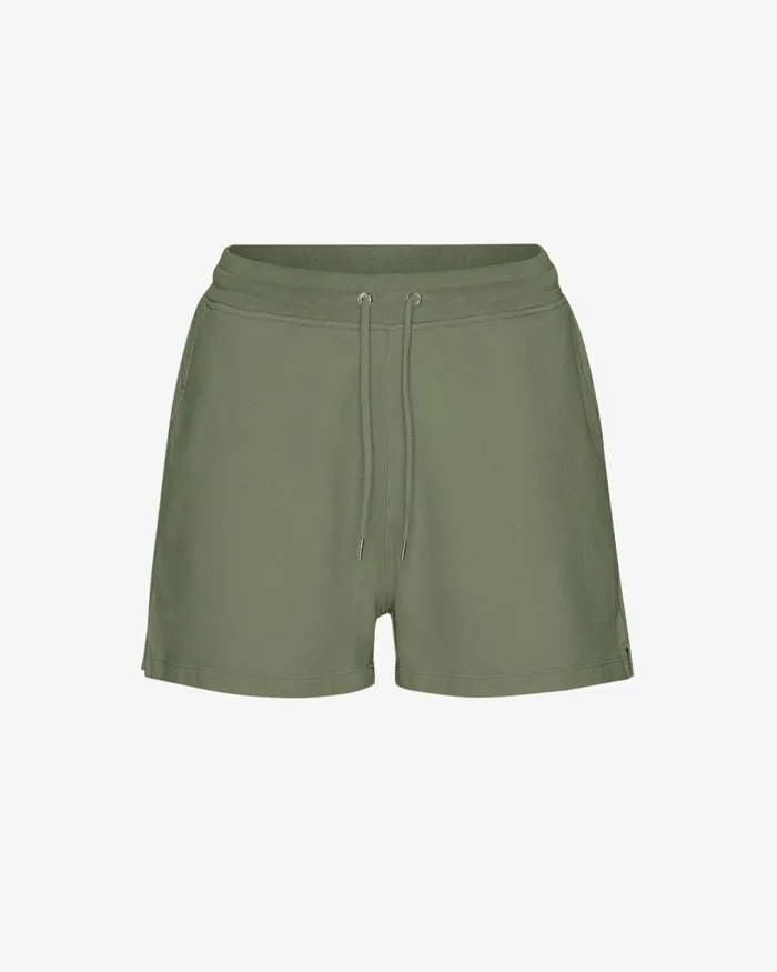 Women Women Organic Sweatshorts Dusty Olive Colorful Standard Shorts