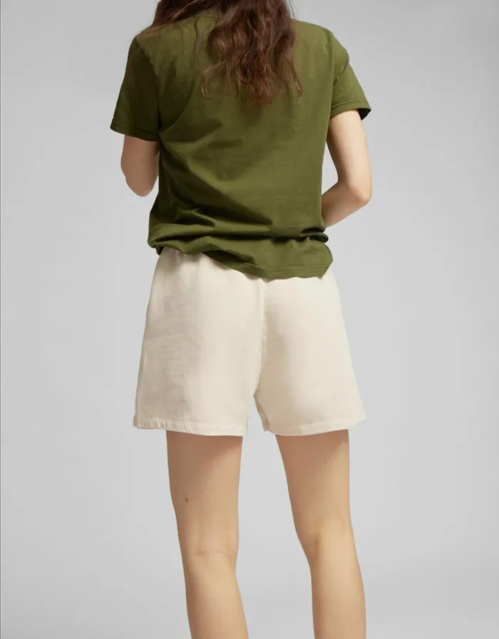 Women Women Organic Sweatshorts Ivory White Colorful Standard Shorts