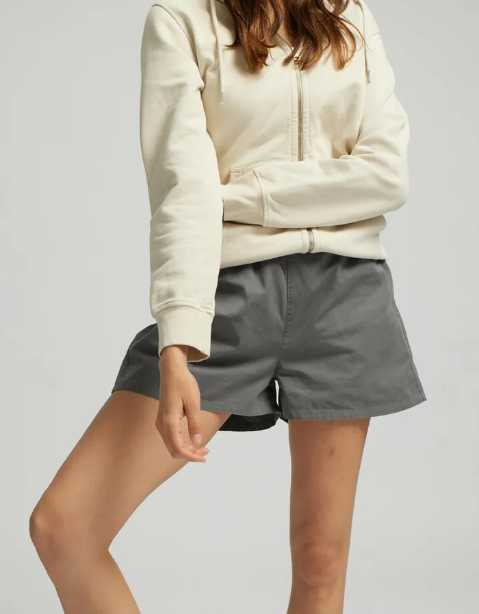 Women Women Organic Twill Shorts Navy Blue Colorful Standard Shorts
