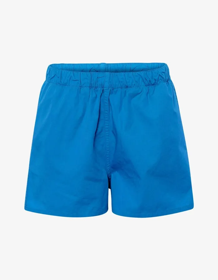Women Women Organic Twill Shorts Pacific Blue Colorful Standard Shorts