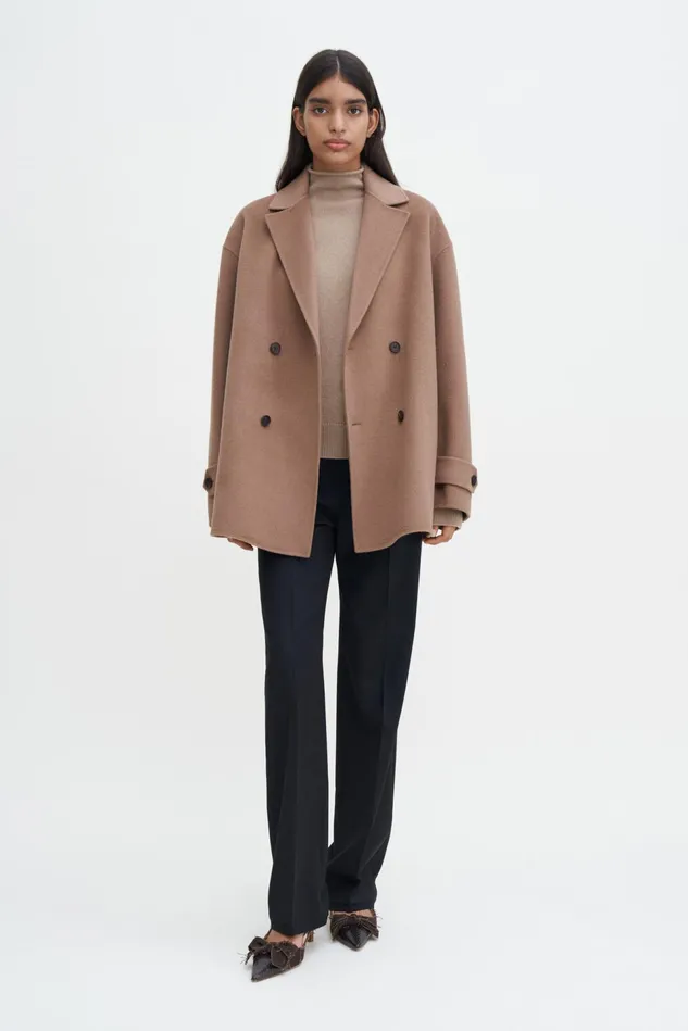 Women Wool Cashmere Jacket Dark Khaki Filippa K Outerwear