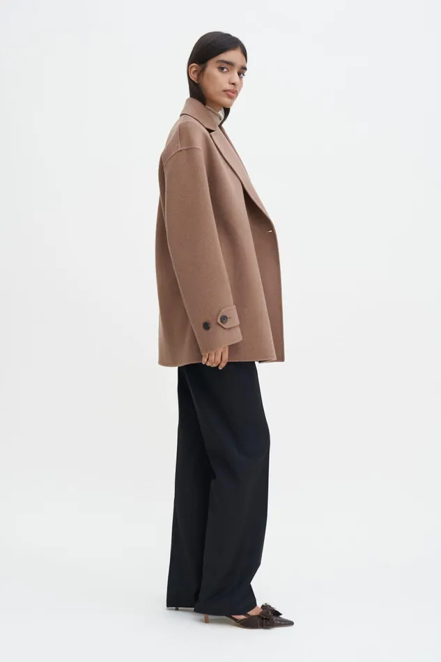 Women Wool Cashmere Jacket Dark Khaki Filippa K Outerwear