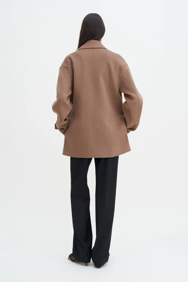 Women Wool Cashmere Jacket Dark Khaki Filippa K Outerwear