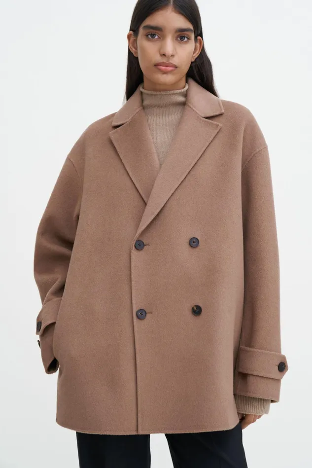 Women Wool Cashmere Jacket Dark Khaki Filippa K Outerwear