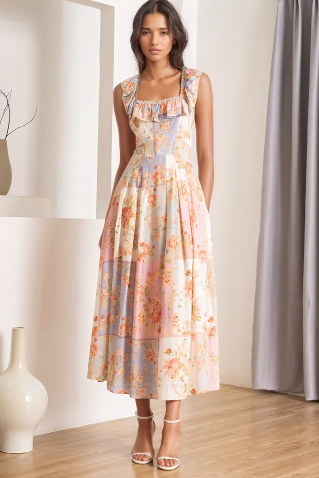 Women YUMI KIM Dresses ARI DRESS Petal Patchwork