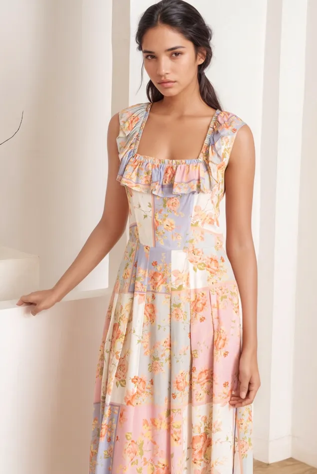 Women YUMI KIM Dresses ARI DRESS Petal Patchwork