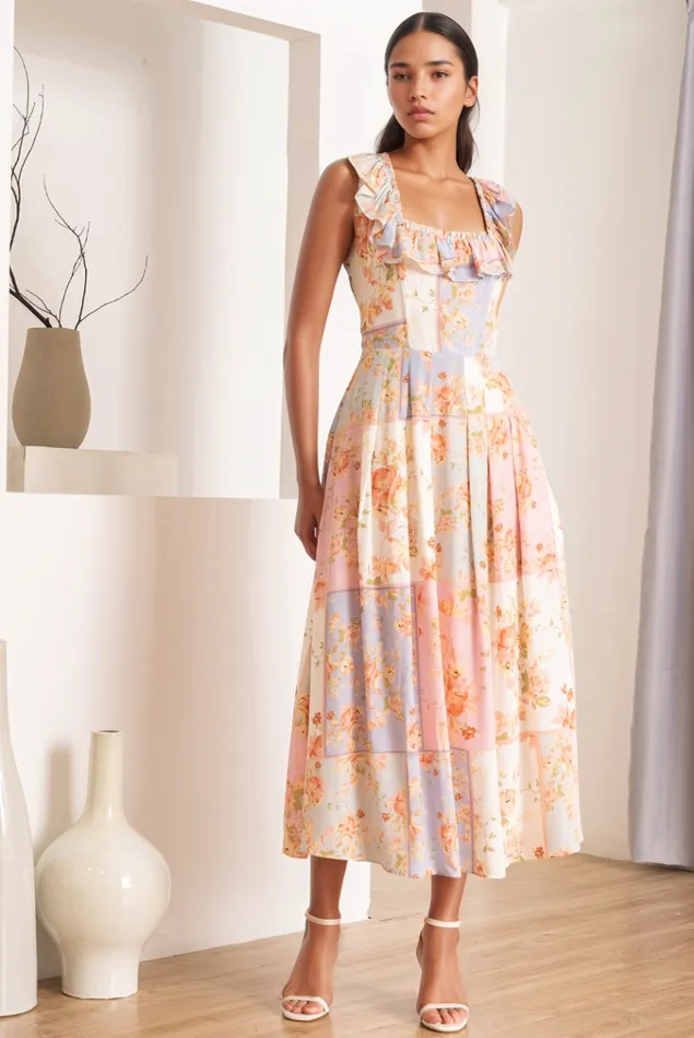 Women YUMI KIM Dresses ARI DRESS Petal Patchwork