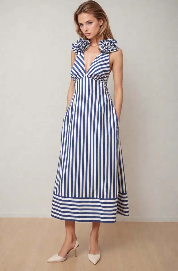 Women YUMI KIM Dresses JAMELA DRESS Breezy Stripe Cotton