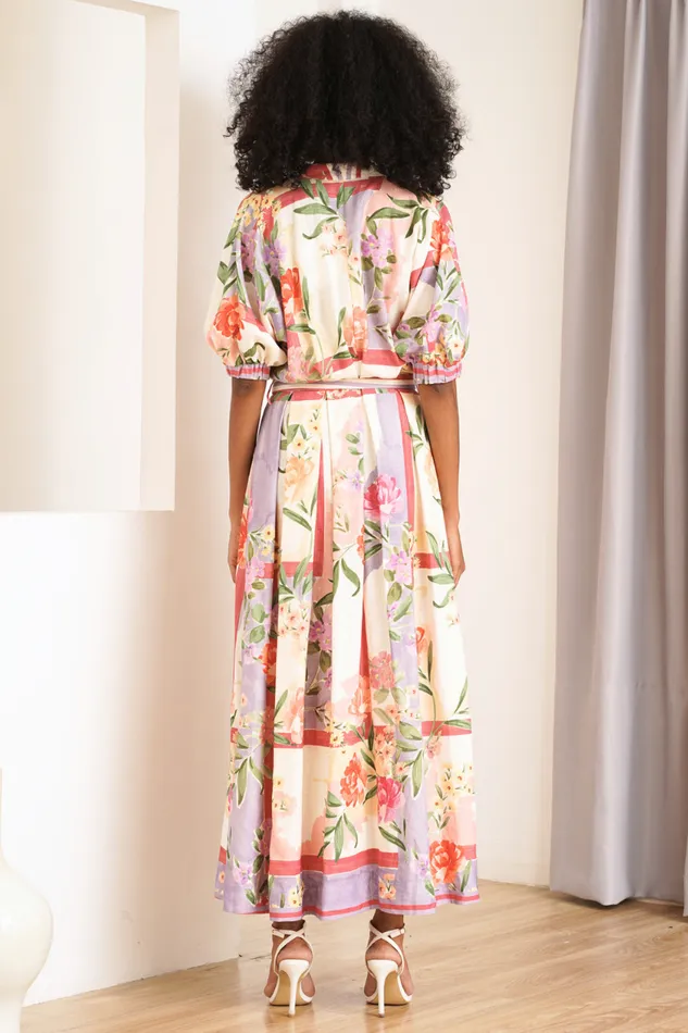 Women YUMI KIM Dresses KELSEY LINEN MAXI DRESS Mayfair Garden