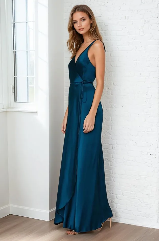 Women YUMI KIM Dresses RUSH HOUR SILK MAXI DRESS Ink