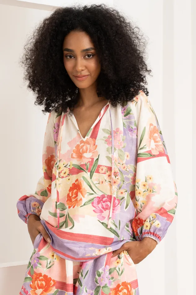 Women YUMI KIM Sets LESLIE LINEN TOP Mayfair Garden