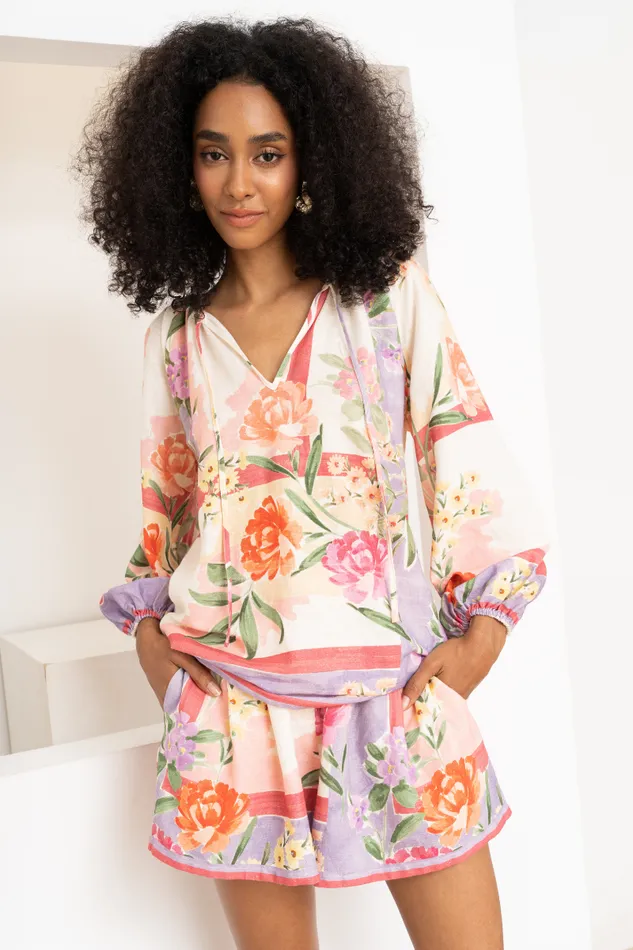 Women YUMI KIM Sets LESLIE LINEN TOP Mayfair Garden