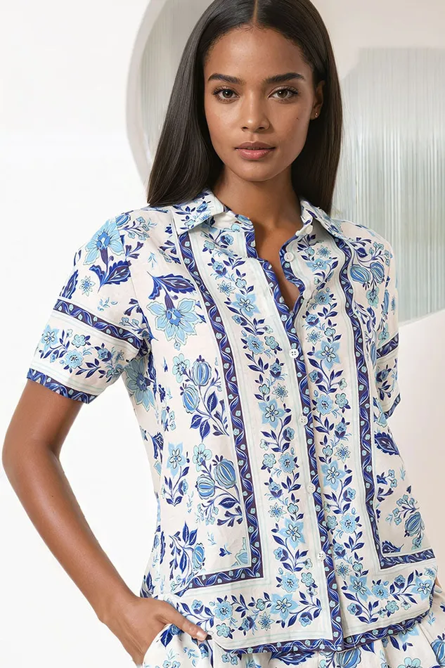 Women YUMI KIM Tops CARLY LINEN TOP Honeycomb Ivory