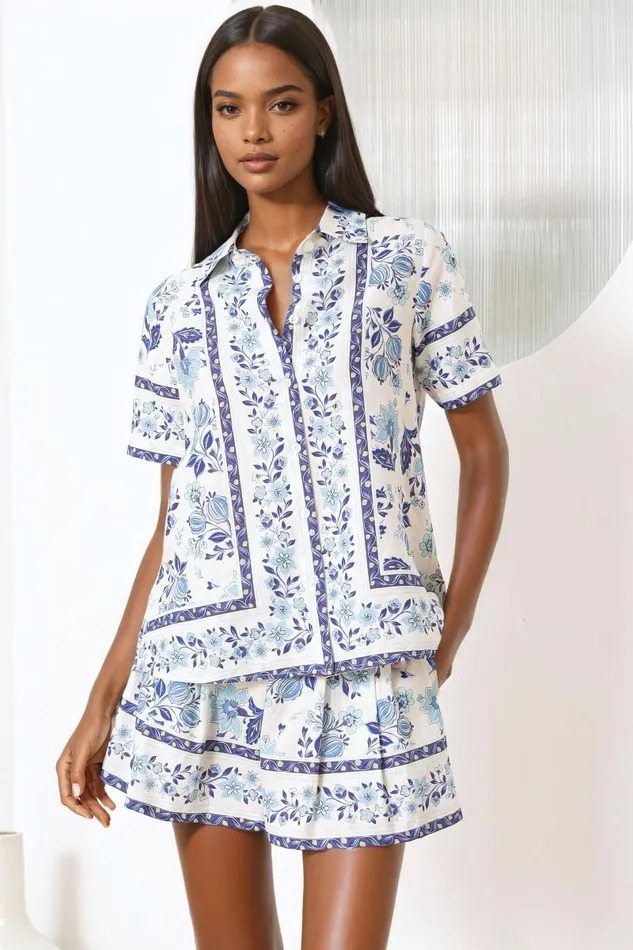 Women YUMI KIM Tops CARLY LINEN TOP Honeycomb Ivory