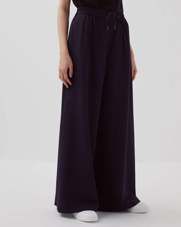 Women Yvonne 8211 Pleated Wide Leg Trousers Night Sky Comptoir Des Cotonniers Trousers Women Yvonne 8211 Pleated Wide Leg Trousers Night Sky Comptoir Des Cotonniers Trousers
