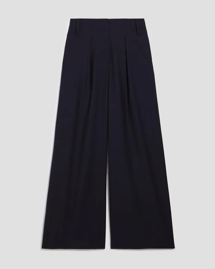 Women Yvonne 8211 Pleated Wide Leg Trousers Night Sky Comptoir Des Cotonniers Trousers Women Yvonne 8211 Pleated Wide Leg Trousers Night Sky Comptoir Des Cotonniers Trousers