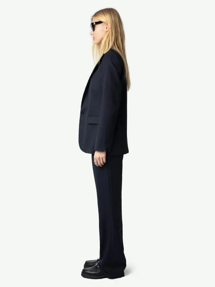 Women Zadig and Voltaire Blazers Valse Wool Blazer Encre