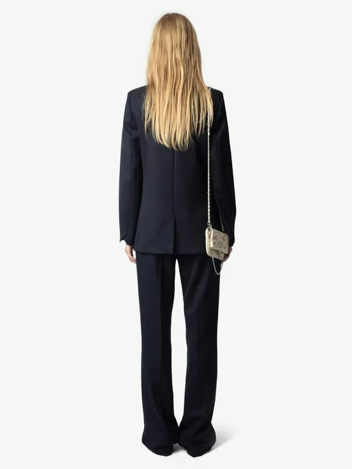 Women Zadig and Voltaire Blazers Valse Wool Blazer Encre