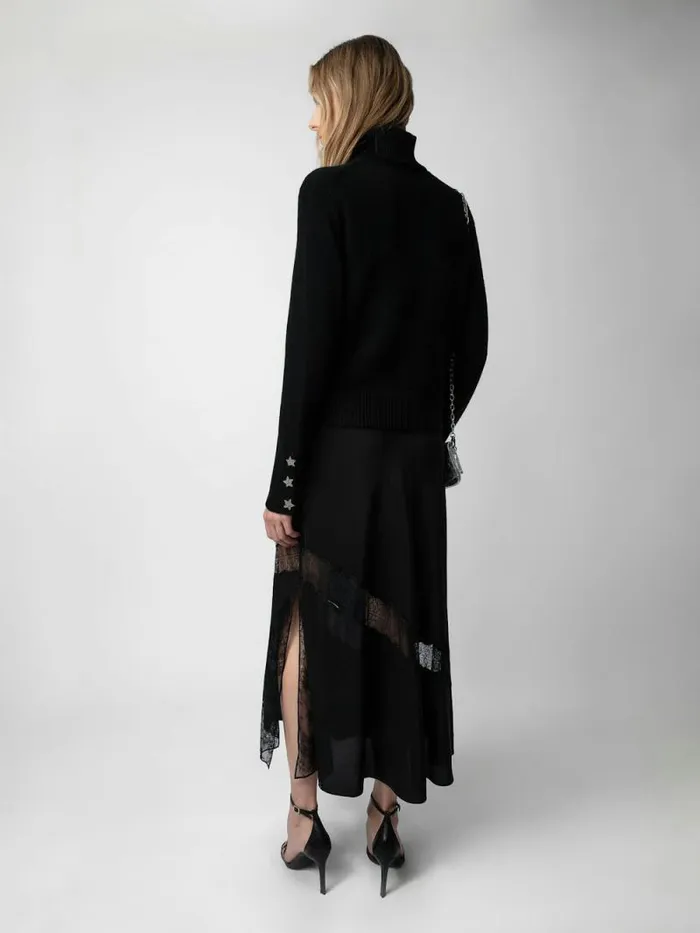 Women Zadig and Voltaire Dresses and Skirts Jaylal Silk Skirt Black Women Zadig and Voltaire Dresses and Skirts Jaylal Silk Skirt Black