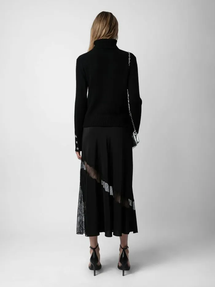 Women Zadig and Voltaire Dresses and Skirts Jaylal Silk Skirt Black Women Zadig and Voltaire Dresses and Skirts Jaylal Silk Skirt Black